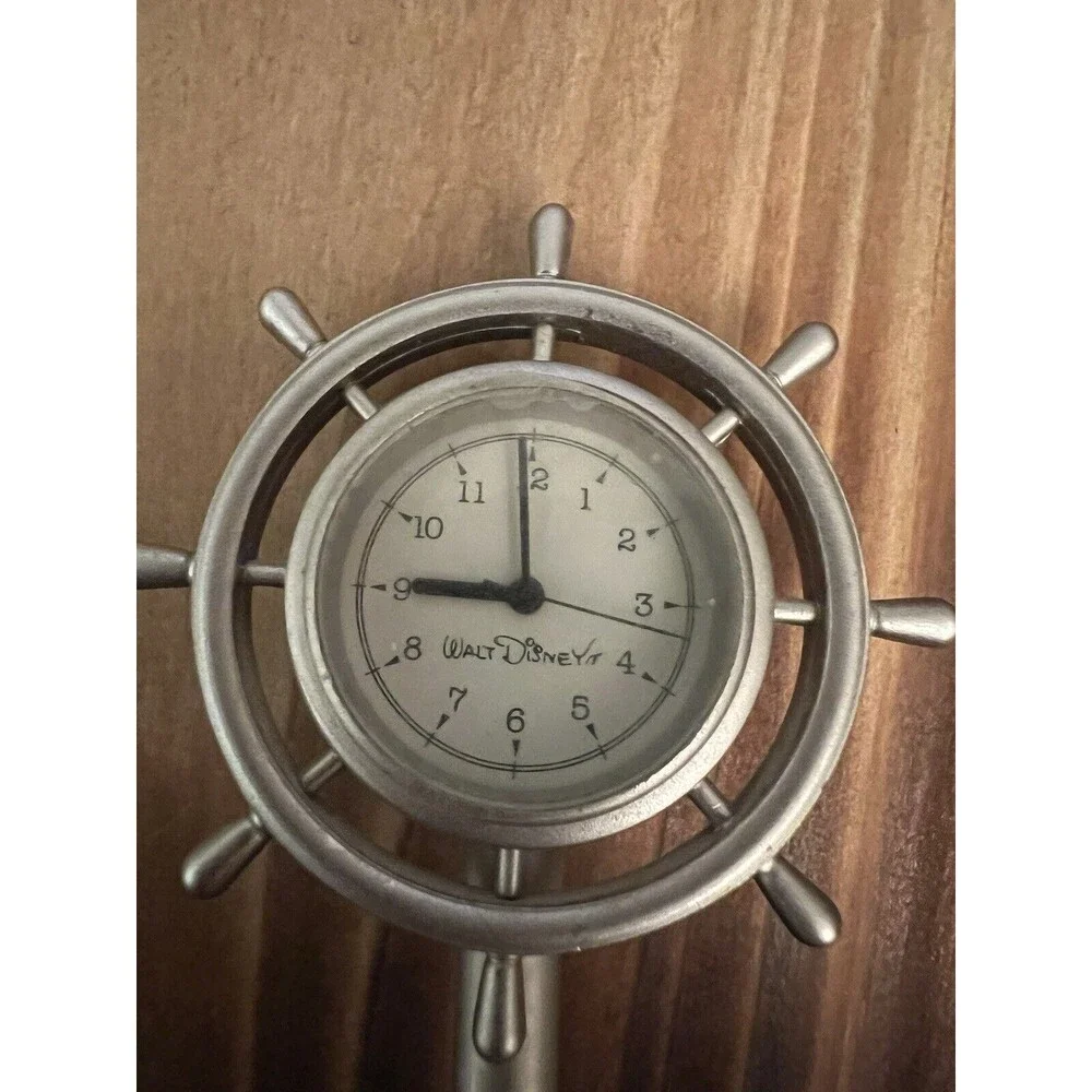 Steamboat Willie Disney Clock 3 Inches Tall New Battery